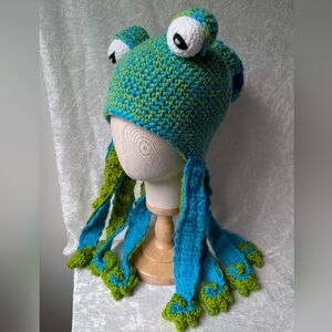 Cephalopod Bini Hat Regular Green Blue Octopus